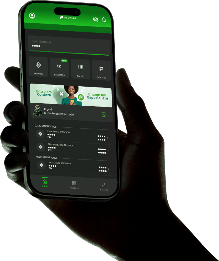 App Infopago: Conta PJ no celular